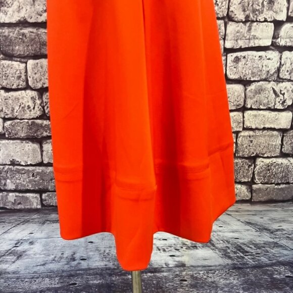 Vince Camuto Orange Sleeveless Full Zip Dress Size 8 - Picture 7 of 12
